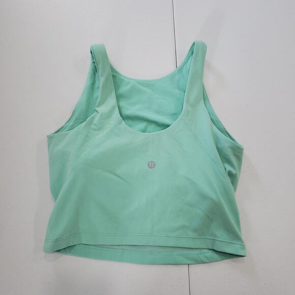 Lululemon Align High Neck Tank Womens 4 Mint Green High Neck Cropped - Picture 2 of 7